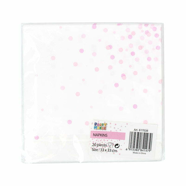 20 BABY PINK NAPKIN